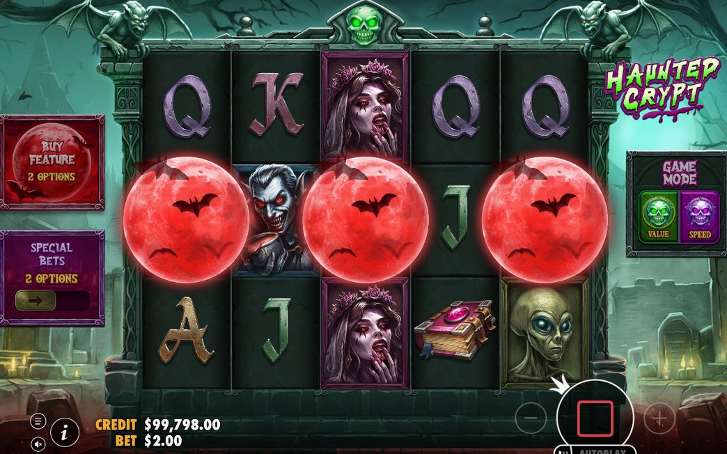 Free Spins screen with frames turned into Wilds